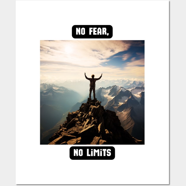 No Fear, No Limits Wall Art by St01k@